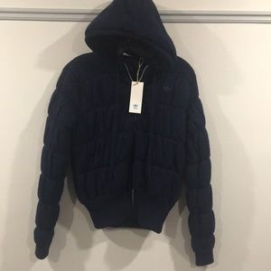 ADIDAS Women’s Winter Knit blue Jacket